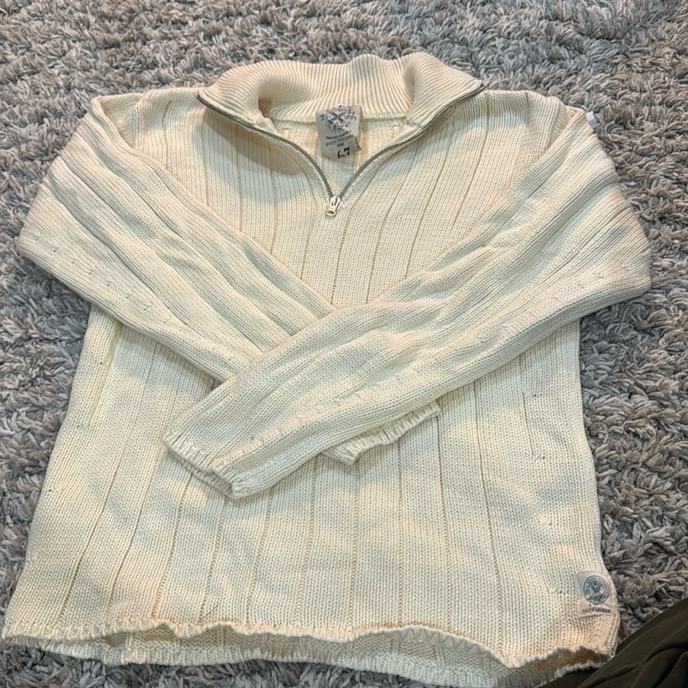 100% cotton vintage Ralph Lauren quarter zip
